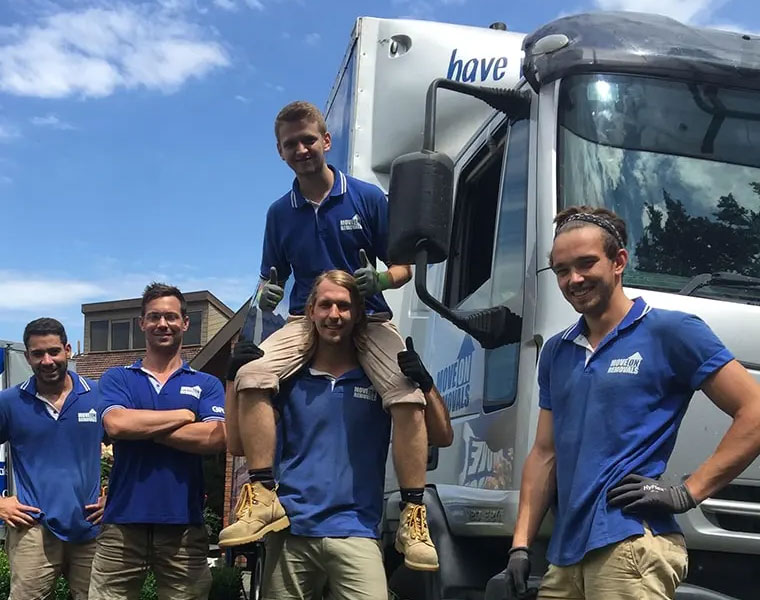 Move on Removalist team standing in front of truck in Melbourne